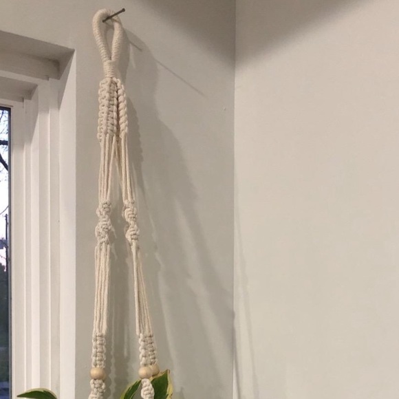 Boho Macrame Plant Hanger Planter Flower Basket - Picture 4 of 4